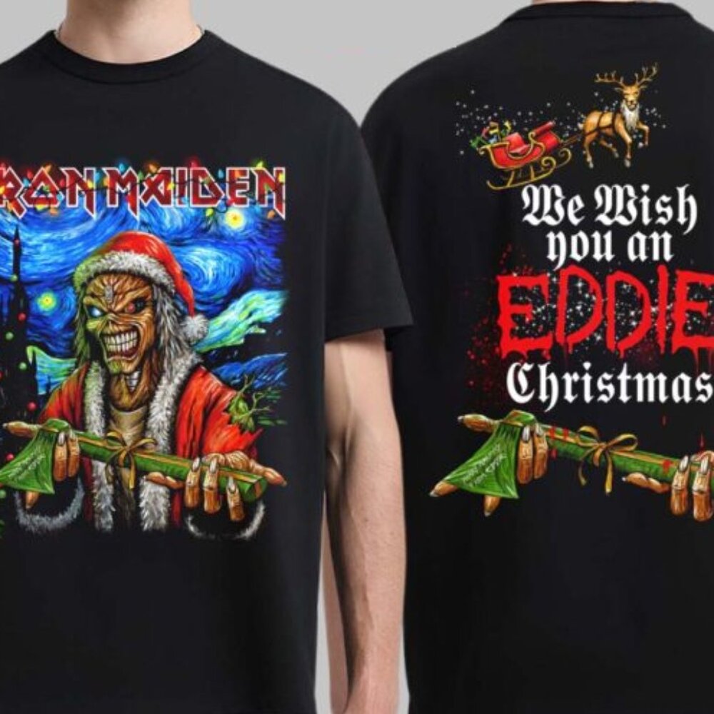 Iron Maiden We Wish You An Eddie Christmas 2025 T-Shirt  240